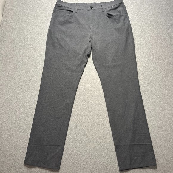 Travis Matthews Pants Mens 36x31 Gray Chino Golf Performance Stretch Polyester - Picture 1 of 12